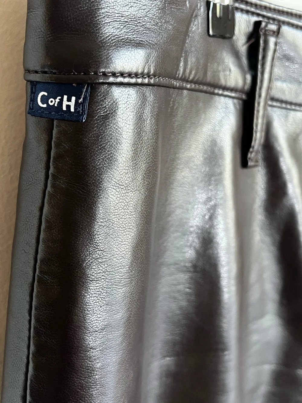 Citizens Of Humanity Cassia Recycled Leather Blend Midi Skirt A-Line Size 32